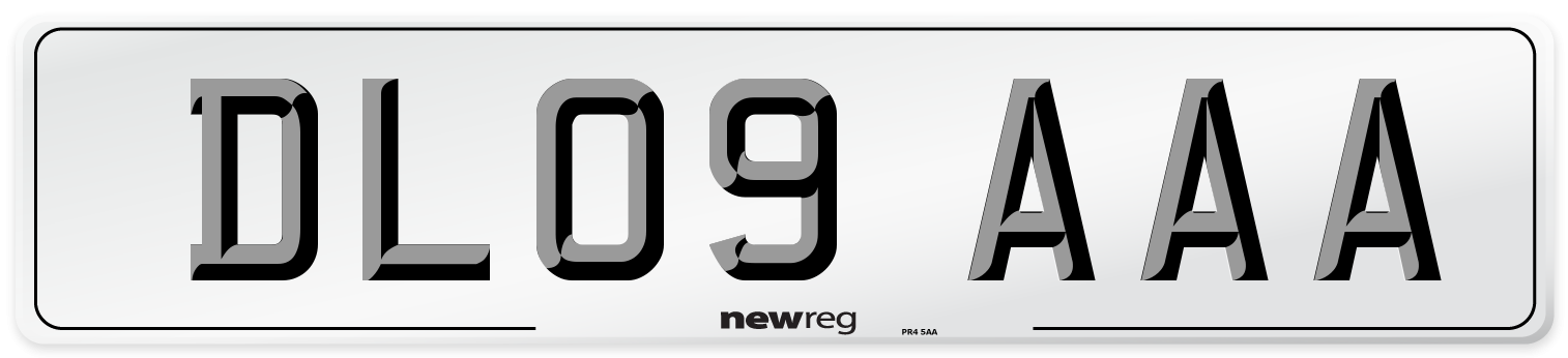 DL09 AAA Number Plate from New Reg